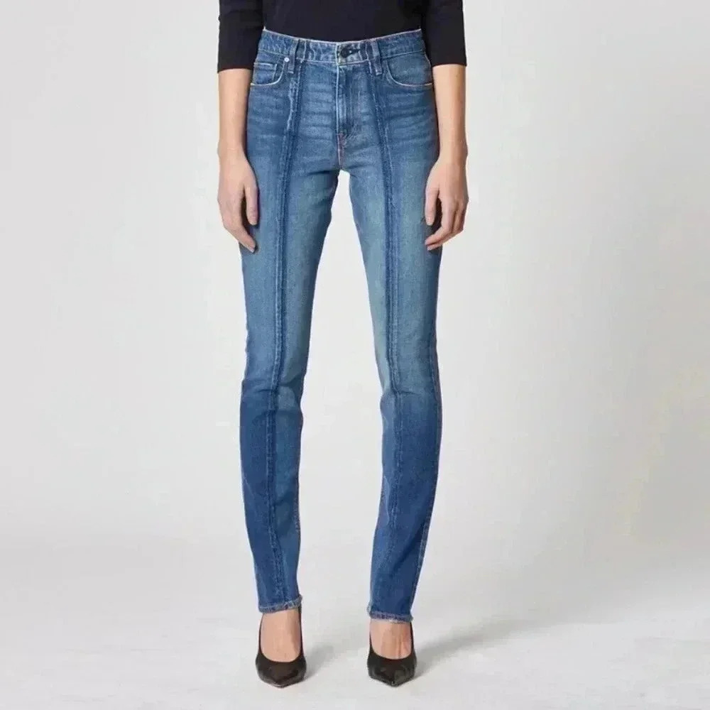 Womens Hudson Holly Straight Leg Jeans